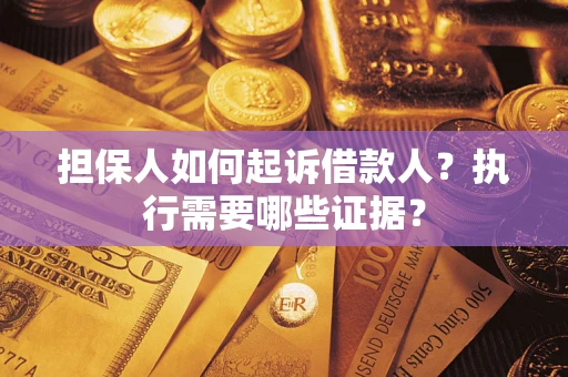 济南担保人如何起诉借款人？执行需要哪些证据？