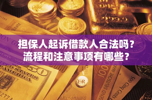 济南担保人起诉借款人合法吗？流程和注意事项有哪些？