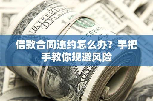 济南借款合同违约怎么办？手把手教你规避风险