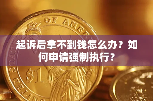 济南起诉后拿不到钱怎么办？如何申请强制执行？