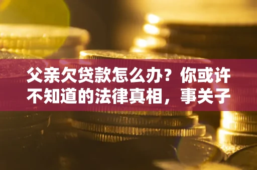济南父亲欠贷款怎么办？你或许不知道的法律真相，事关子女未来