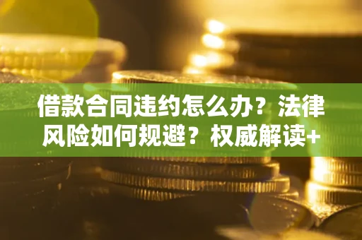 济南借款合同违约怎么办？法律风险如何规避？权威解读+实用指南