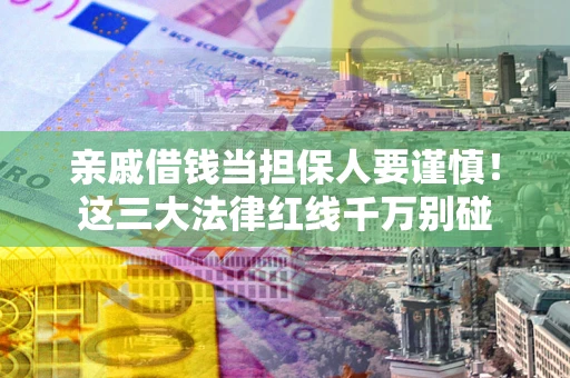 济南亲戚借钱当担保人要谨慎！这三大法律红线千万别碰